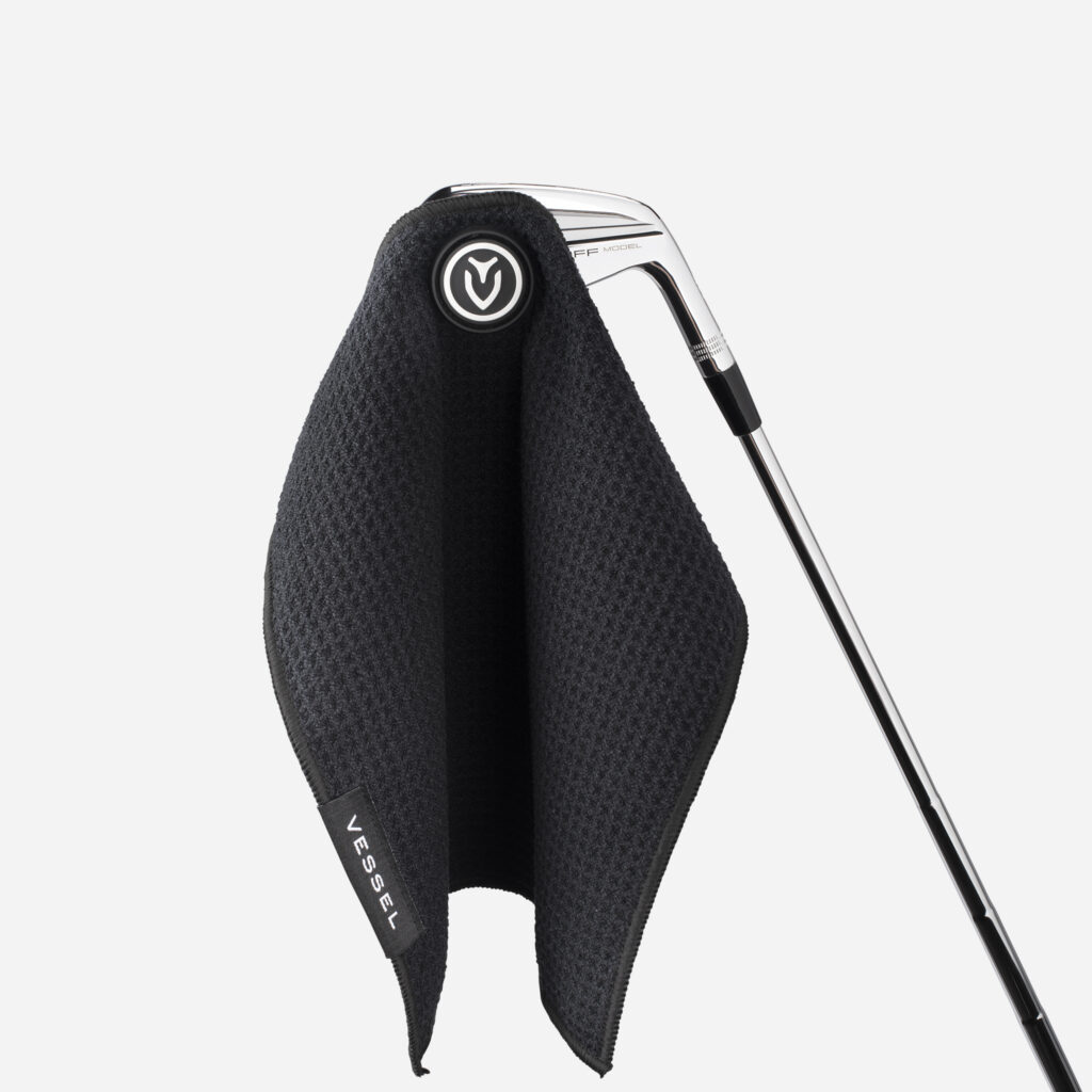 Magnetic Golf Towel SS BLACK